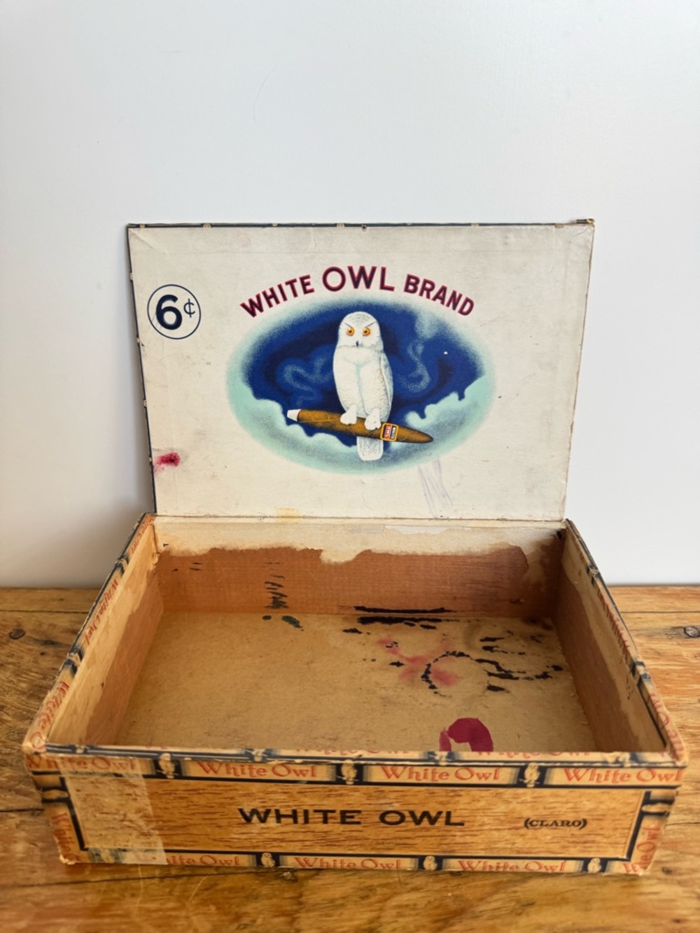 Vintage White Owl Cigar Box